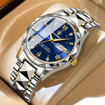 Men's Water-Resistant Watch with Luminous Hands - Easy-Read Timepiece