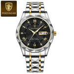 Men's Water-Resistant Watch with Luminous Hands - Easy-Read Timepiece