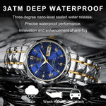 Men's Water-Resistant Watch with Luminous Hands - Easy-Read Timepiece