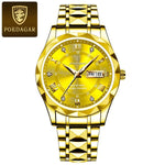 Men's Water-Resistant Watch with Luminous Hands - Easy-Read Timepiece