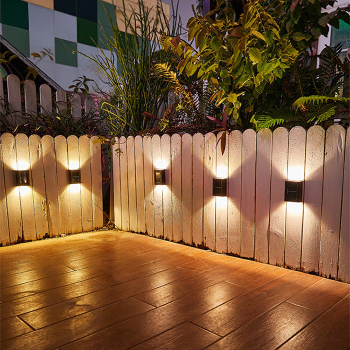 Solar Glow Wireless LED Wall Lamps - Solar-Powered Outdoor Lighting