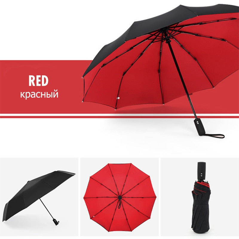 Windproof Umbrella - Storm-Ready, Easy One-Hand Operation