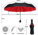 Windproof Umbrella - Storm-Ready, Easy One-Hand Operation