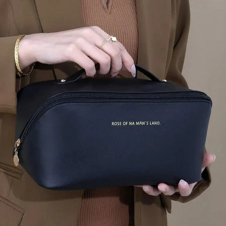 Luxury Makeup Organizer Bag - Zippered Travel Toiletry Case