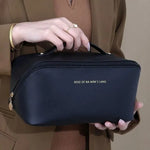 Luxury Makeup Organizer Bag - Zippered Travel Toiletry Case