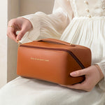 Luxury Makeup Organizer Bag - Zippered Travel Toiletry Case