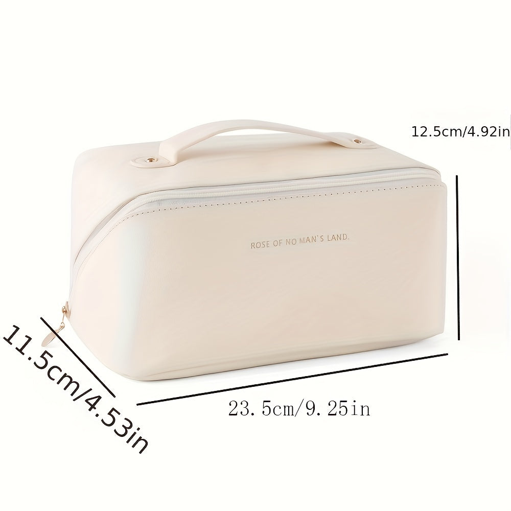Luxury Makeup Organizer Bag - Zippered Travel Toiletry Case