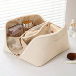 Luxury Makeup Organizer Bag - Zippered Travel Toiletry Case