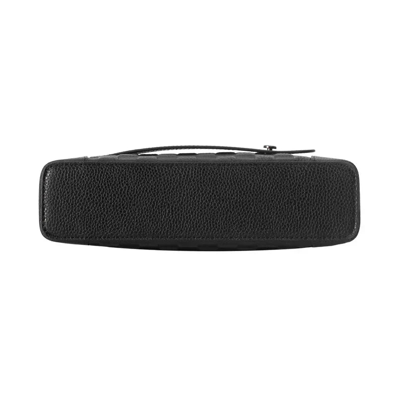 Men's Anti-Theft Leather Clutch - Fingerprint Lock Wallet Bag