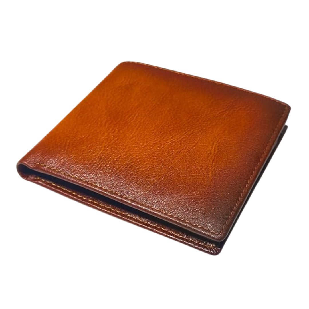 EliteFold Men's Bifold Leather Wallet - RFID Blocking Design