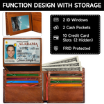 EliteFold Men's Bifold Leather Wallet - RFID Blocking Design