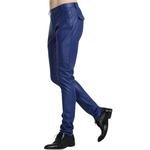 Victor Biker Trousers - Men's Tapered Faux Leather Pants