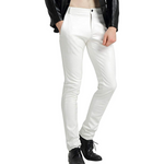 Victor Biker Trousers - Men's Tapered Faux Leather Pants