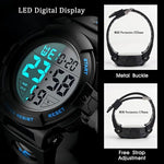 Martin Men's Digital Sports Watch - Waterproof LED Display