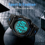 Martin Men's Digital Sports Watch - Waterproof LED Display
