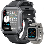 Wayne Military Smartwatch for Men - Fitness Tracker with Calls