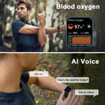 Wayne Military Smartwatch for Men - Fitness Tracker with Calls