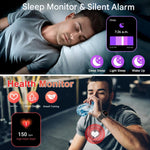 Wayne Military Smartwatch for Men - Fitness Tracker with Calls