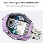 Multi-Pocket Travel Gym Duffle Bag - Organized Storage with Shoe Compartment