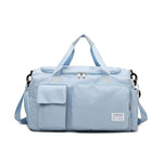 Multi-Pocket Travel Gym Duffle Bag - Organized Storage with Shoe Compartment