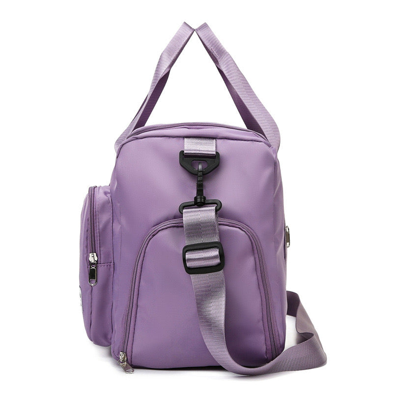 Multi-Pocket Travel Gym Duffle Bag - Organized Storage with Shoe Compartment