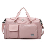 Multi-Pocket Travel Gym Duffle Bag - Organized Storage with Shoe Compartment