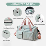 Multi-Pocket Travel Gym Duffle Bag - Organized Storage with Shoe Compartment