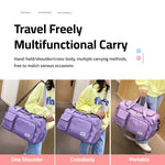 Multi-Pocket Travel Gym Duffle Bag - Organized Storage with Shoe Compartment
