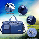 Multi-Pocket Travel Gym Duffle Bag - Organized Storage with Shoe Compartment