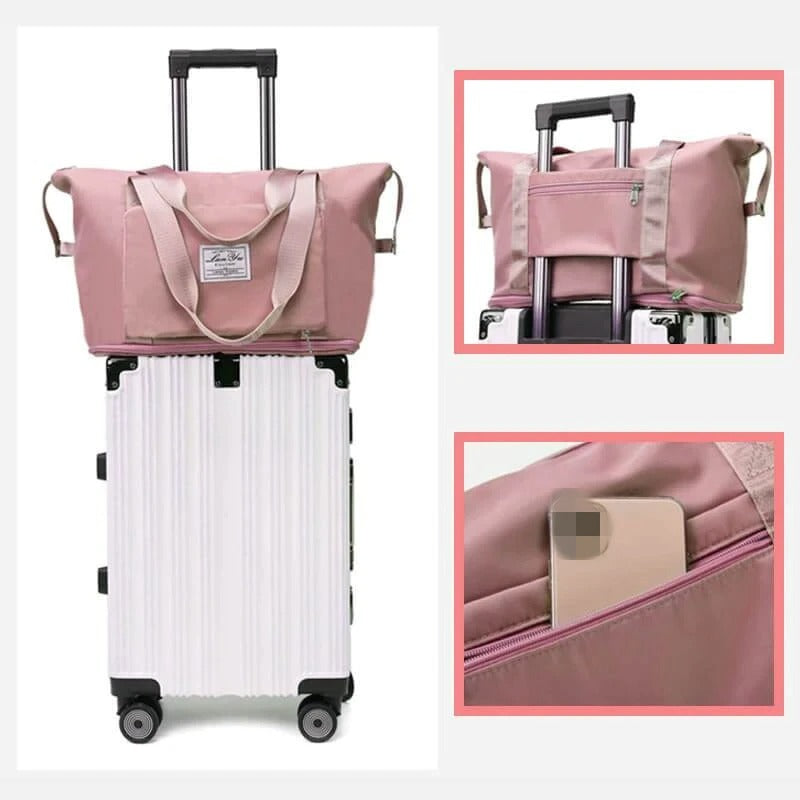 Waterproof Weekender Travel Bag - Expandable Carry-All for Any Trip