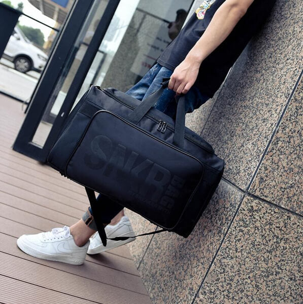 Sneaker and Gear Travel Bag - Water-Resistant Multi-Compartment Duffel