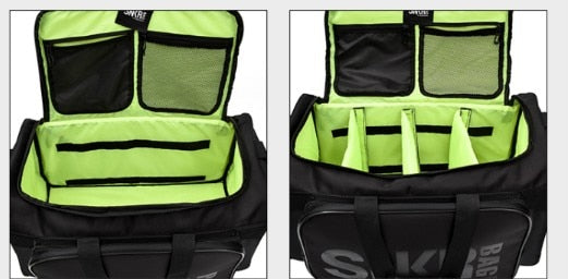 Sneaker and Gear Travel Bag - Water-Resistant Multi-Compartment Duffel