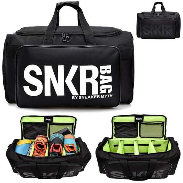 Sneaker and Gear Travel Bag - Water-Resistant Multi-Compartment Duffel