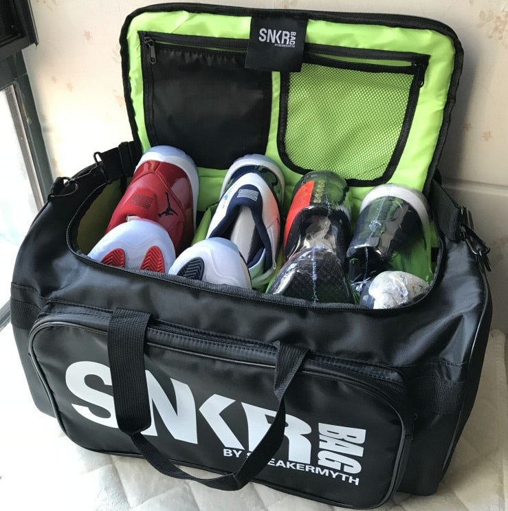 Sneaker and Gear Travel Bag - Water-Resistant Multi-Compartment Duffel