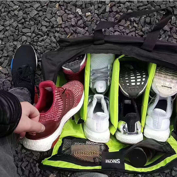 Sneaker and Gear Travel Bag - Water-Resistant Multi-Compartment Duffel