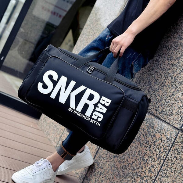 Sneaker and Gear Travel Bag - Water-Resistant Multi-Compartment Duffel
