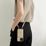 Leather Crossbody Phone Case - Lanyard & Card Holder