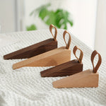 NordGrip Solid Wood Door Stop - Scandinavian Non-Slip Wedge