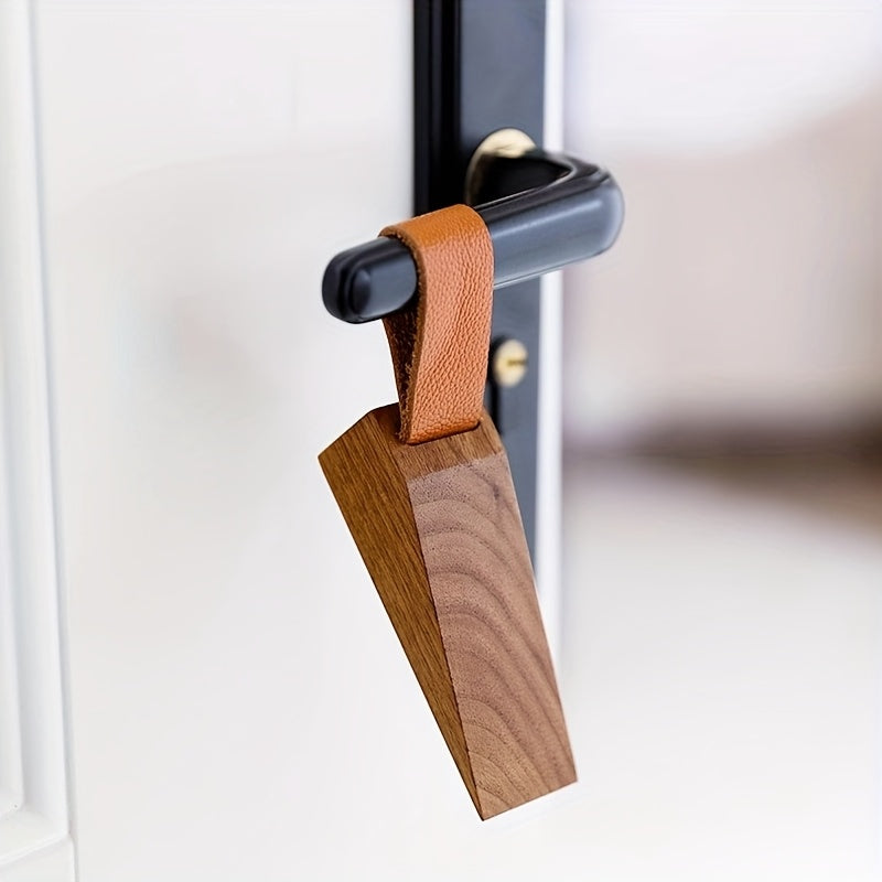 NordGrip Solid Wood Door Stop - Scandinavian Non-Slip Wedge
