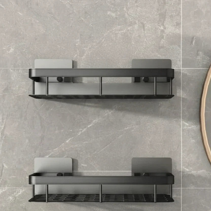 NordicShelf Adhesive Bathroom Shelf - Drill-Free Storage