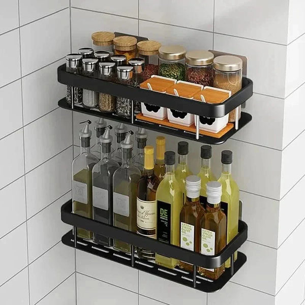 NordicShelf Adhesive Bathroom Shelf - Drill-Free Storage
