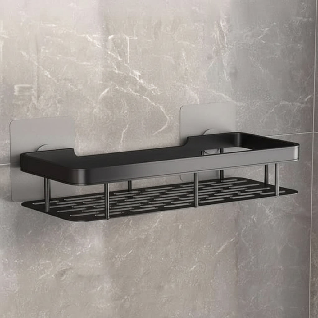 NordicShelf Adhesive Bathroom Shelf - Drill-Free Storage