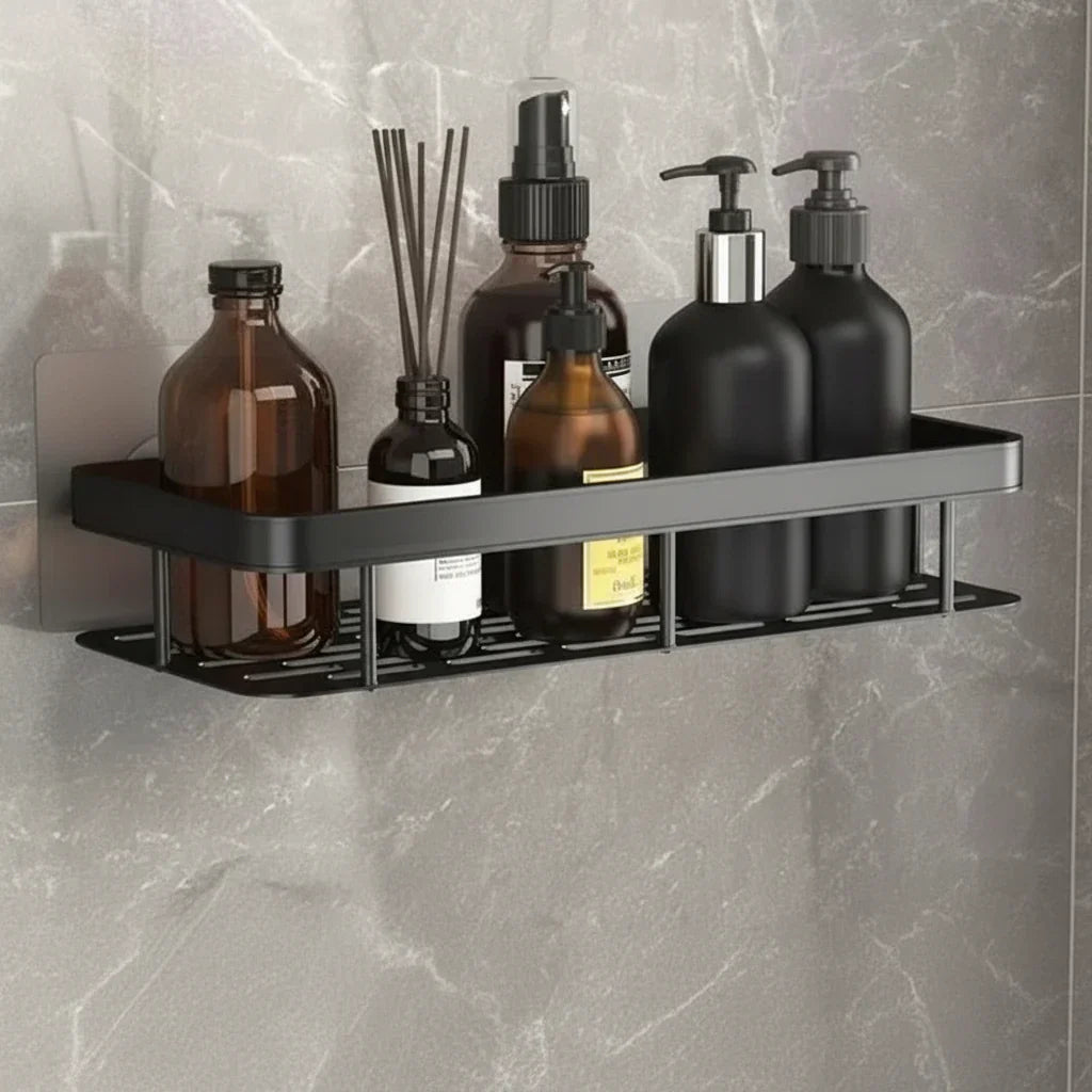 NordicShelf Adhesive Bathroom Shelf - Drill-Free Storage