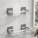 NordicShelf Adhesive Bathroom Shelf - Drill-Free Storage