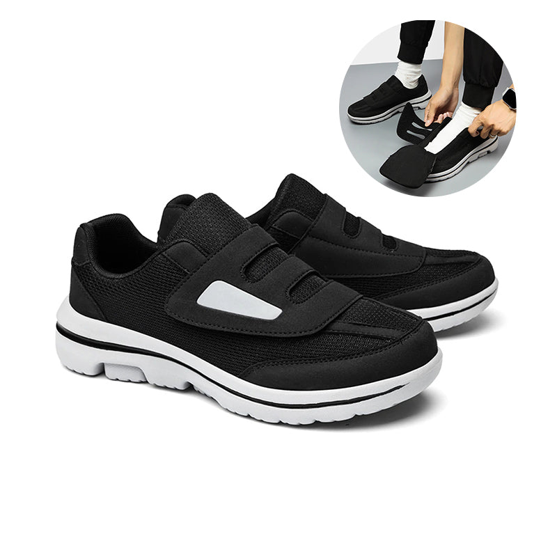 Adjustable Wide Fit Walking Shoes - Easy-Open Comfort Design