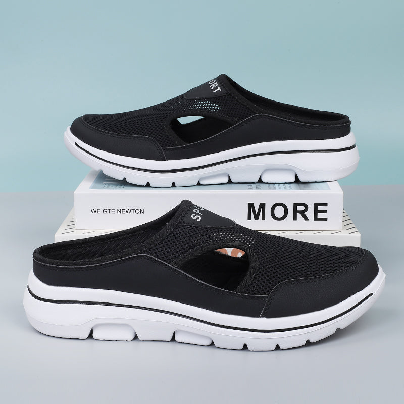 Cushioned Comfort Slip-On Shoes - Supportive Everyday Footbed