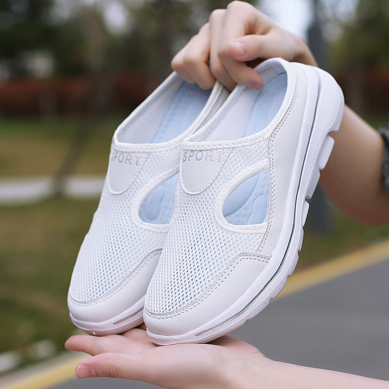 Cushioned Comfort Slip-On Shoes - Supportive Everyday Footbed