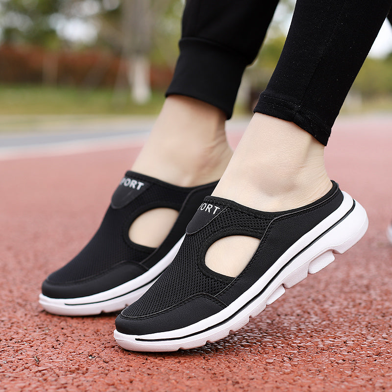 Cushioned Comfort Slip-On Shoes - Supportive Everyday Footbed