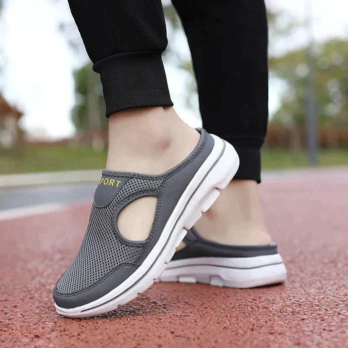 Cushioned Comfort Slip-On Shoes - Supportive Everyday Footbed