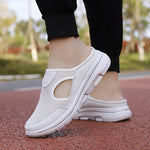Cushioned Comfort Slip-On Shoes - Supportive Everyday Footbed